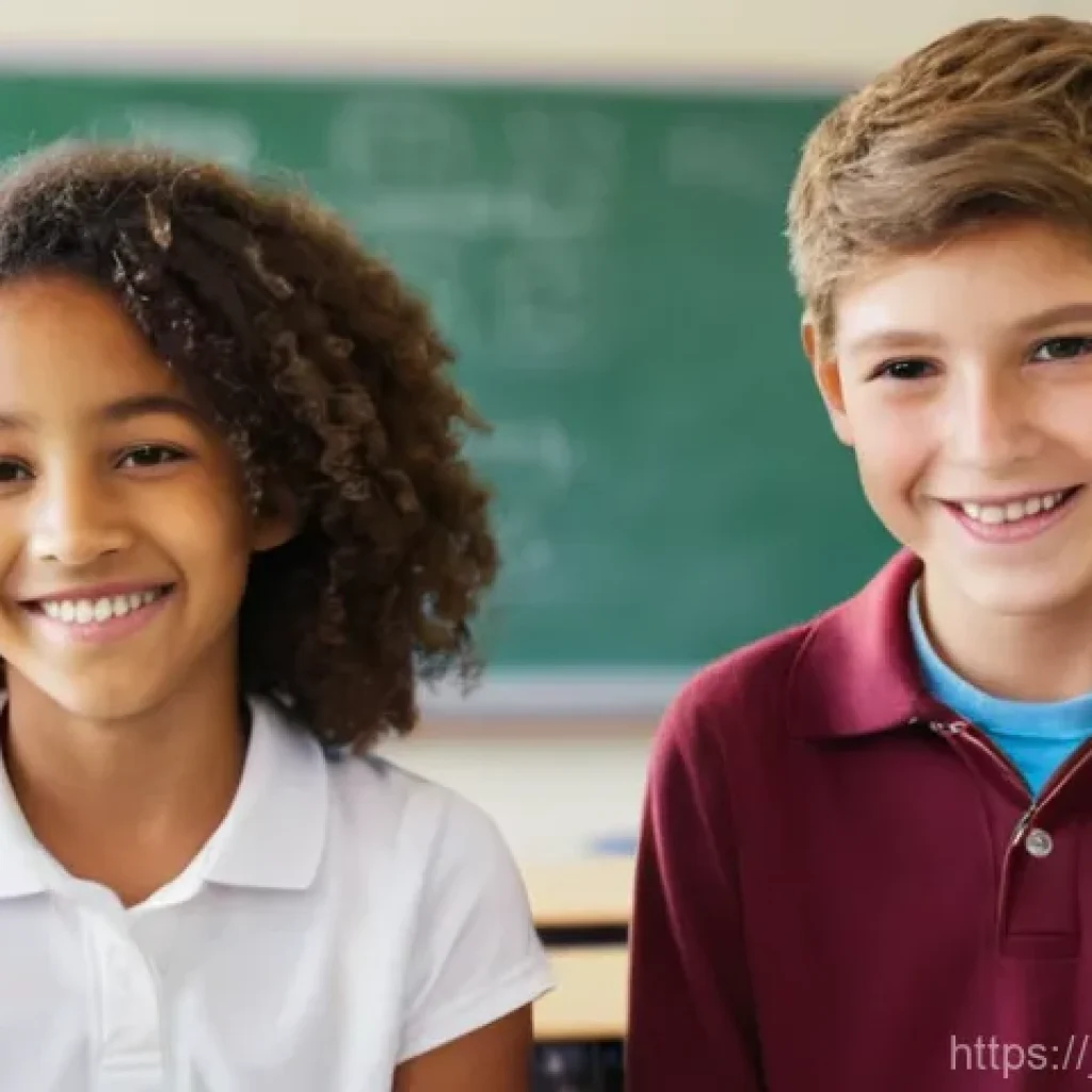 중학교 학급 경영 - **Prompt: A Warm Morning Welcome**
A bright, clean, and modern middle school classroom filled wi...